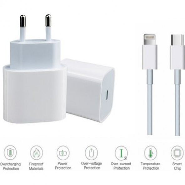 Apple iPhone Hızlı Şarj Aleti 20W + Usb-C Kablosu - 2