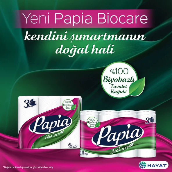 Papia Biocare Kağıt Havlu 24 Rulo (6 Rulo x 4 Paket) - 3