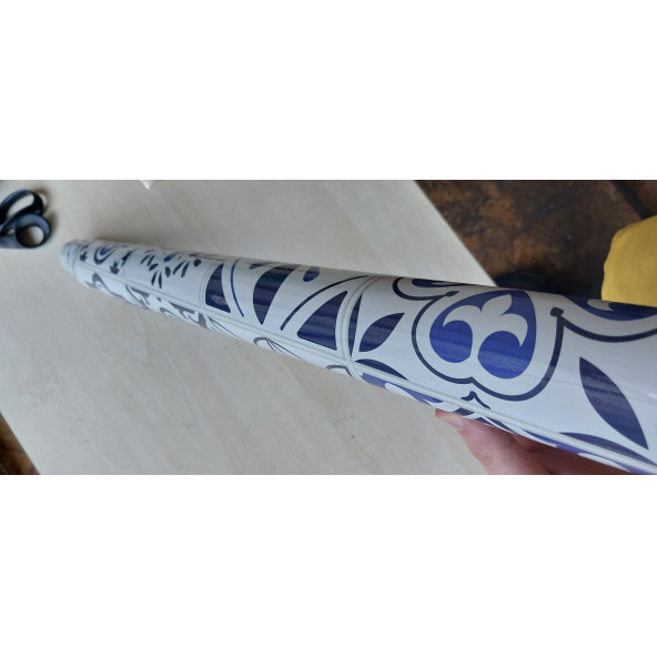 MAVİ ÇİNİ DESENLİ YAPIŞKANLI KAPLAMA KAĞIDI BÜYÜK BOY 5 METRE - 3
