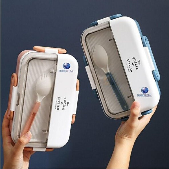 Vagonlife Taşınabilir 304 Paslanmazçelik Çocuklar Öğrenci ve Ofis Için Sızdırmaz Yemek Kutusu Sefer Tası 900ML Pembe - 5