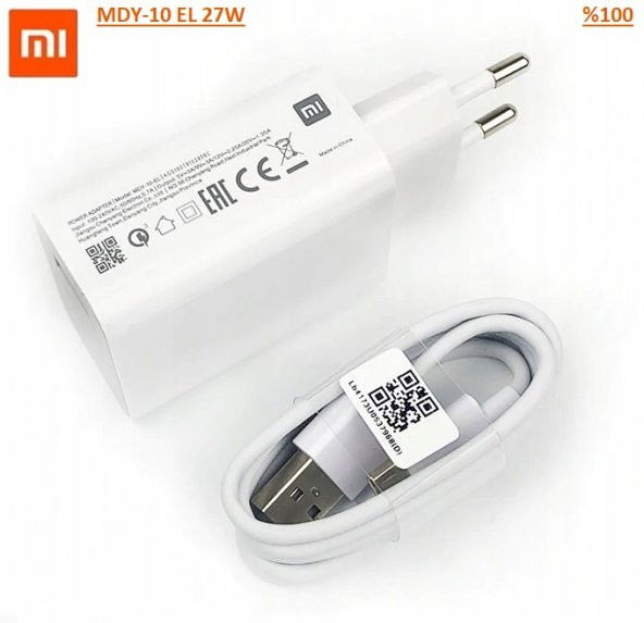 Xiaomi Note 10 Şarj Cihazı Aleti QC 3.0  MDY-10-EL 27W