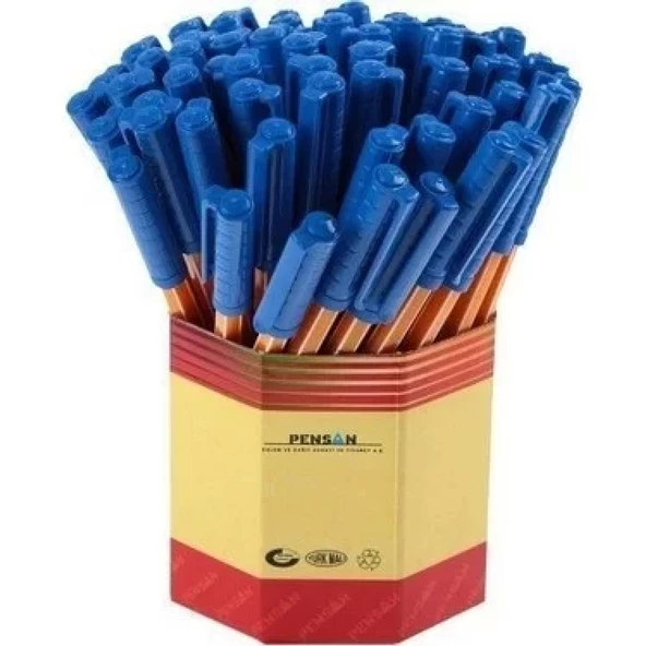 PENSAN 1010 TÜKENMEZ KALEM ( 1mm ) MAVİ 60'lı 1 mm