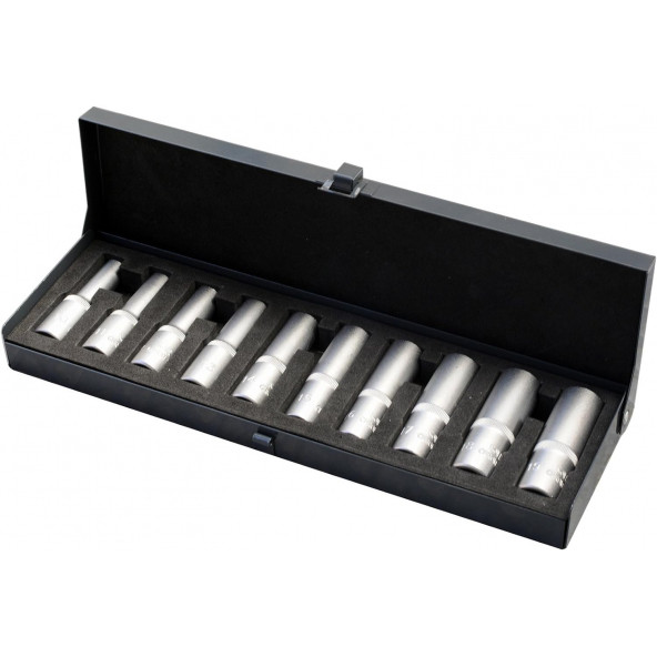 İzeltaş Altı Köşe Derin Lokma Takımı 10 Parça 1/2'' 1108006010