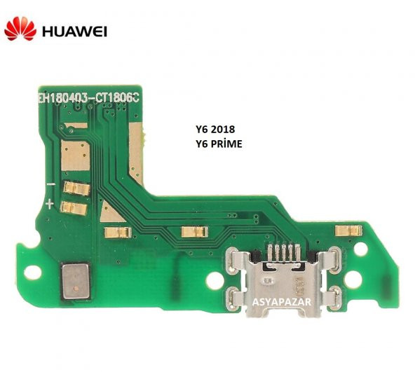 Huawei Y6 2018 ATU-L21  Y6 Prime 2018 Şarj Soket Mikrofon Bordu