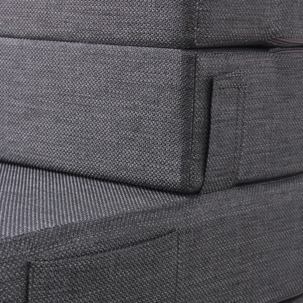 Valeria Katlanır Yatak Olabilen Koltuk Çift Kişilik Gri Çift - 6