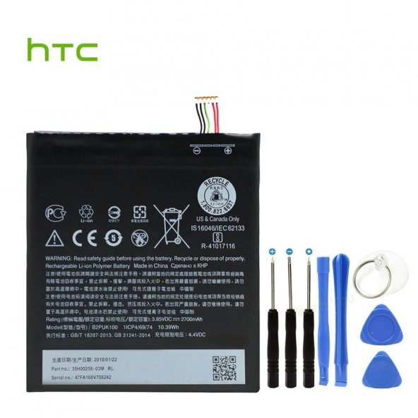 HTC Desire 825 Pil Batarya B2PUK100 ve Tamir Seti