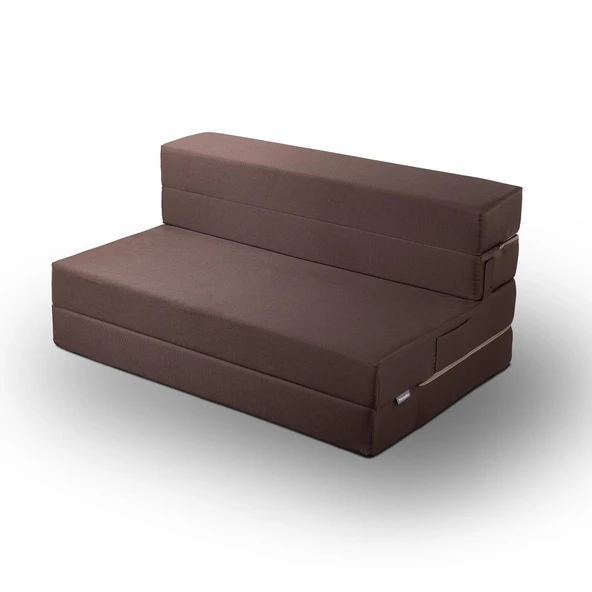 Valeria Katlanır Yatak Olabilen Koltuk Çift Kişilik Gri Çift - 9