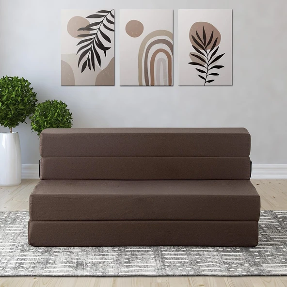 Valeria Katlanır Yatak Olabilen Koltuk Çift Kişilik Gri Çift - 8