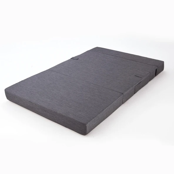 Valeria Katlanır Yatak Olabilen Koltuk Çift Kişilik Gri Çift - 5