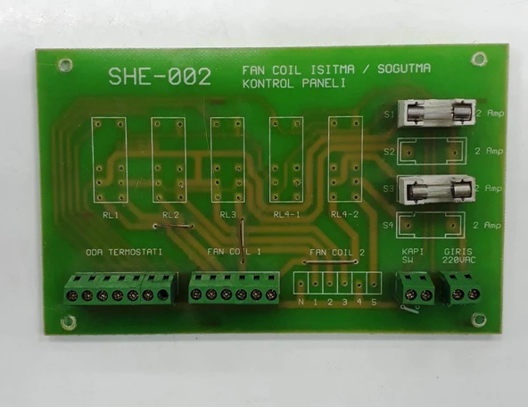 She-002 Fan Coıl Isıtma / Soğutma Kontrol Paneli Kart 060304-2