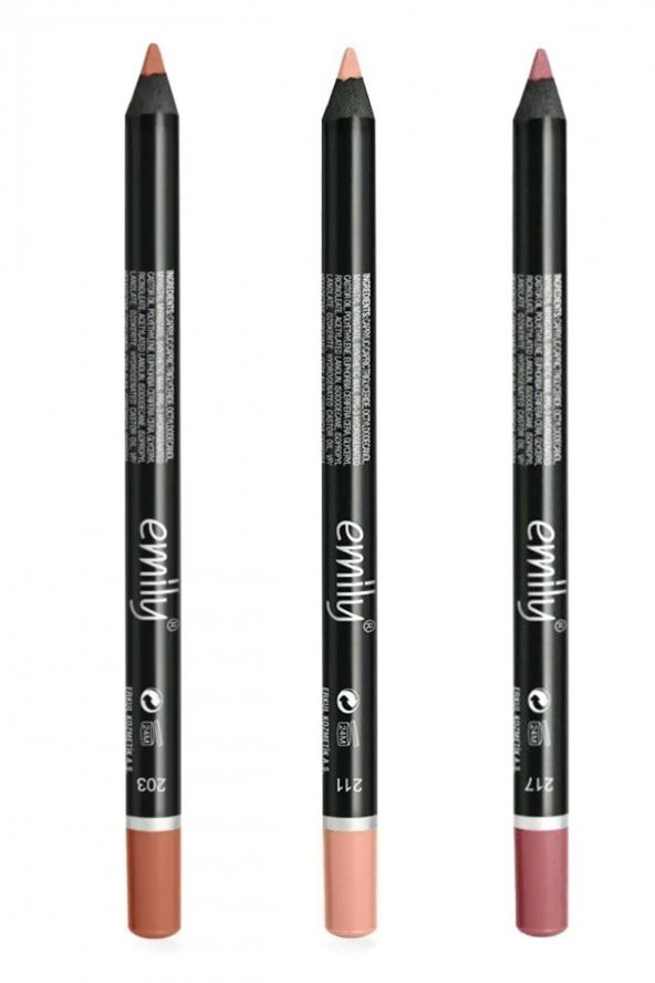 Golden Rose Emily Dudak Kalemi 3 lü No203-211-217