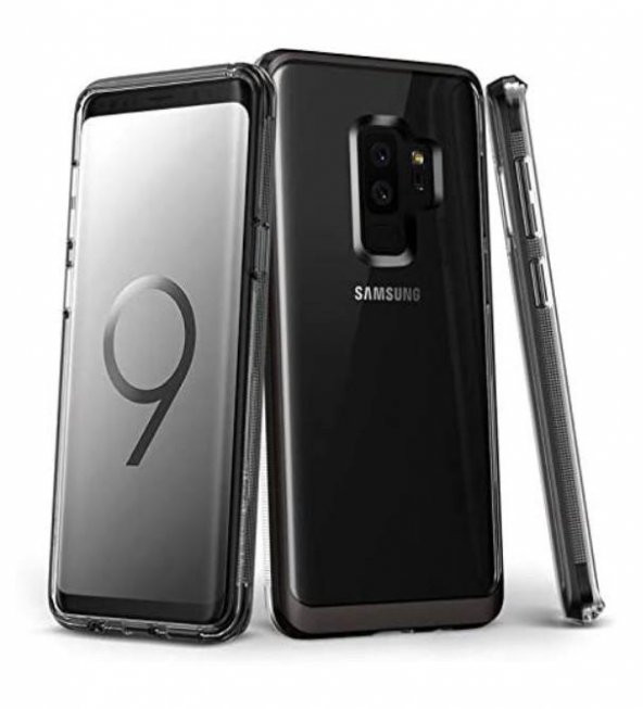 VRS Design Crystal Bumper Samsung Galaxy S9 Metal Black Kılıf - 2
