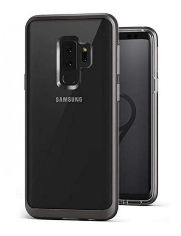 VRS Design Crystal Bumper Samsung Galaxy S9 Metal Black Kılıf - 3