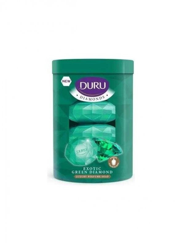 DURU DIAMONDS EXOTIC GREEN DIAMOND KATI SABUN YEŞİL 4*90 GR - 1