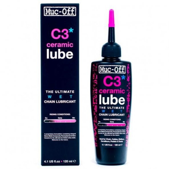 Muc-Off C3 Wet Weather Ceramic Zincir Yağı 120 ML - 2