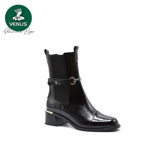 VENÜS 2352402K TOPUKLU TOKALI KLASİK DERİ KADIN BOT - Resim 6