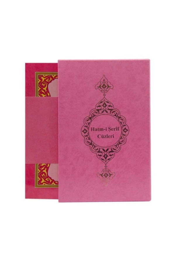 Hayrat Neşriyat Orta Boy Pembe Renk Hatmi Şerif 30 Cüz Kuran-ı Kerim