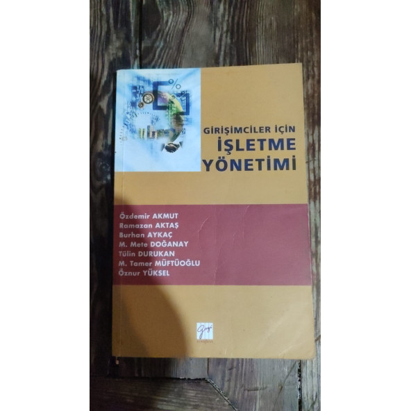 GİRİŞİMCİLER İÇİN İŞLETME YÖNETİMİ  ... ÖZDEMİR AKMUT ürün görseli