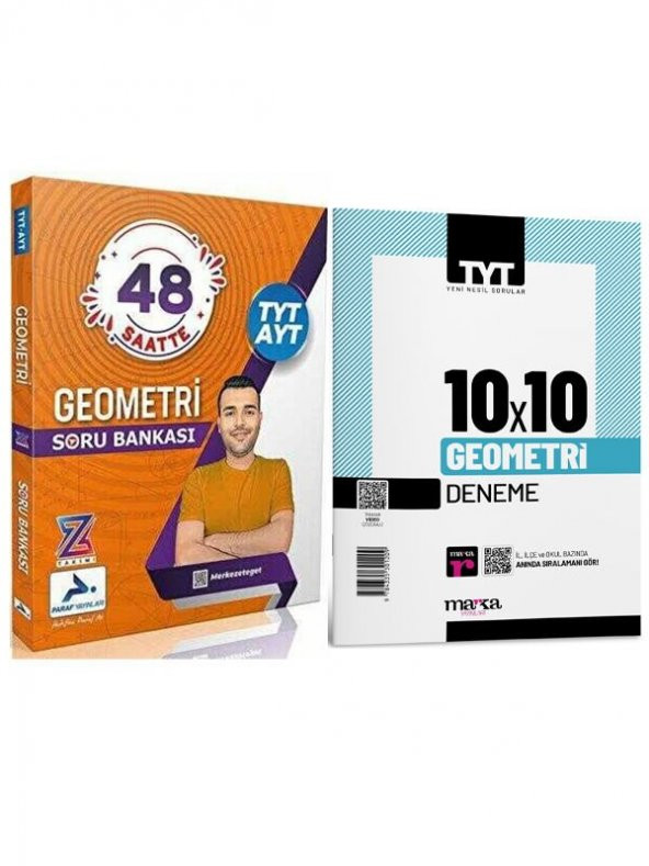 2024 Paraf TYT AYT Geometri Soru Z Takımı ve Marka TYT 10x10 Geometri Deneme
