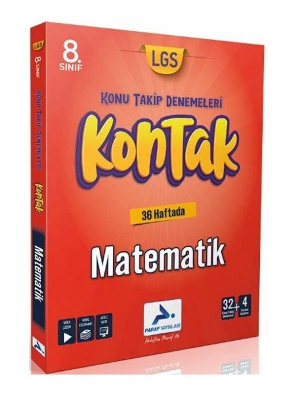 Paraf 8. Sınıf LGS Matematik Kontak Konu Takip Denemeleri Paraf Yayınları - 2