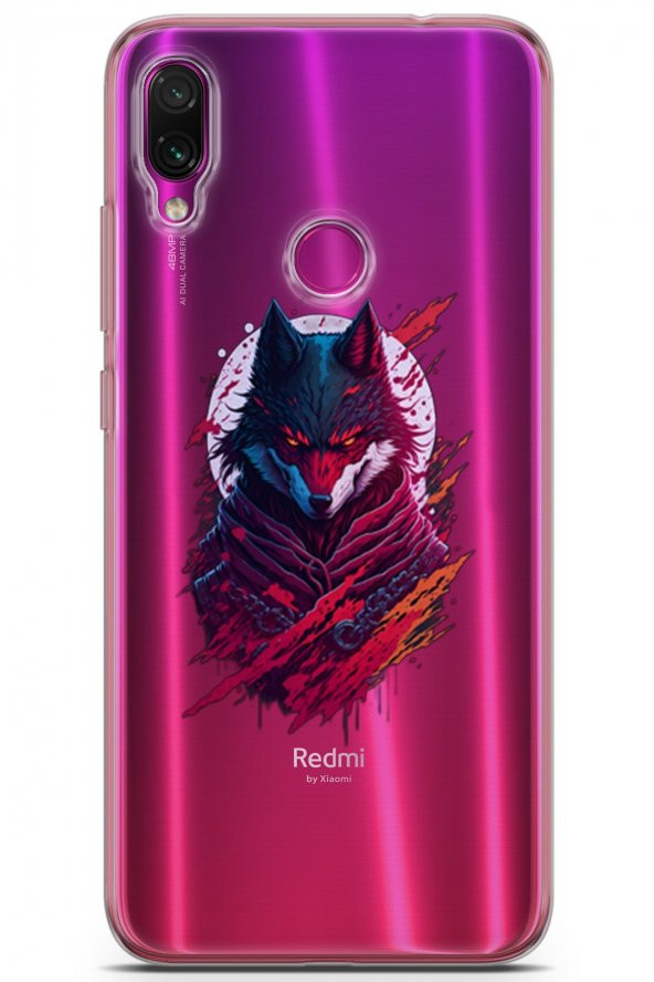 Xiaomi Redmi Note 7 Kılıf Seri Others 02 Tilki Saydam Kapak