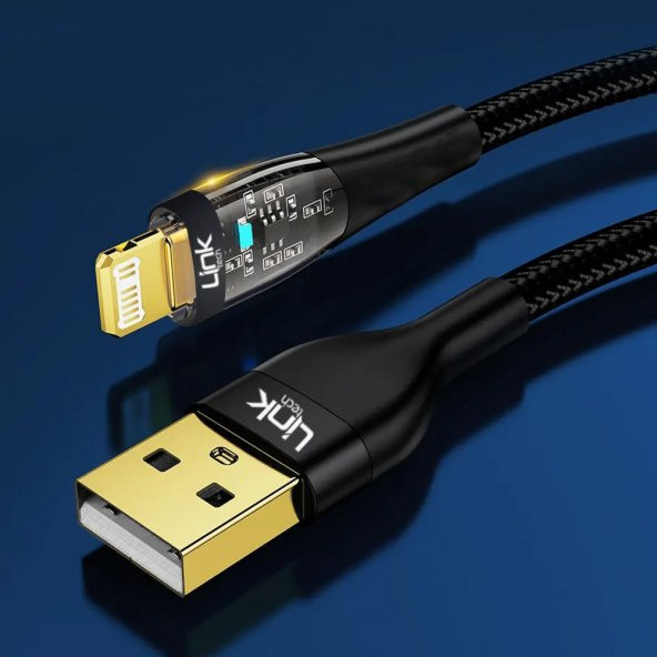 LinkTech K672 USB - Lightning 20W 3A 1.3m Örgü Şarj Kablosu - 2