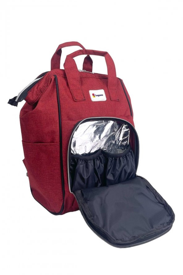 Anne Bebek Bakım Sırt Çantası Biberon Termoslu Sıvı Geçirmez - 4