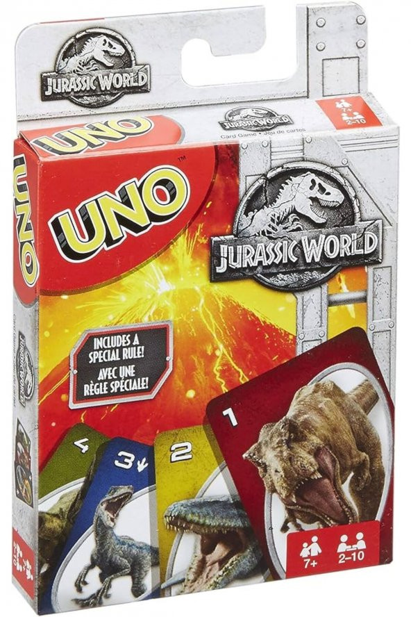 Dinozor Modelli Uno Kartları Yerli Üretim Jurassic World 108 Adet