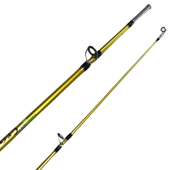 Powerex Crocodile 165cm. 120-250 gr. Parçalı Dolgu Gold Tekne Kamışı - Resim 40