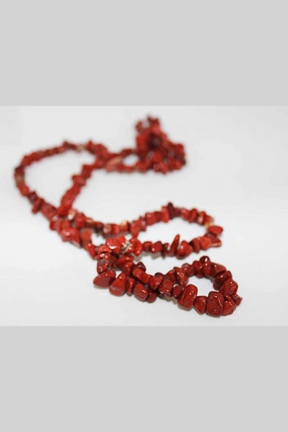 Jasper Kırmızı Kırık Doğal Taş Dizisi ürün görseli