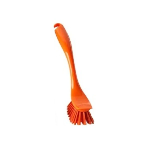 Bulaşık-Temizlik Fırçası 25 Cm MeridyenDukkan Turuncu Renk Asılabilir Çok Amaçlı Fırça-1 Adet