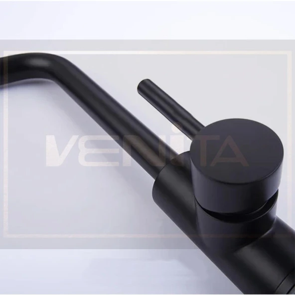 Venita Siyah İnox Mutfak Batarya - Resim 5