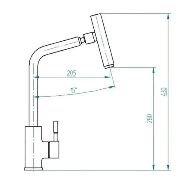 Venita Siyah İnox Mutfak Batarya - Resim 6