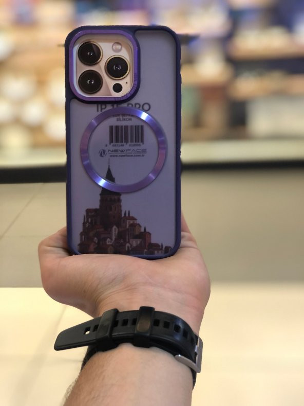 İphone 15 PRO  Renkli  MagSafe Kılıf - Resim 2