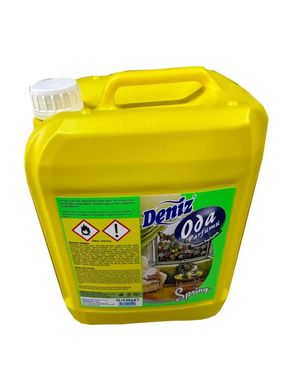Deniz Spring Air Freshner Sprey Deodorant Oda Kokusu Parfümü - 5 Kg. - Bidon