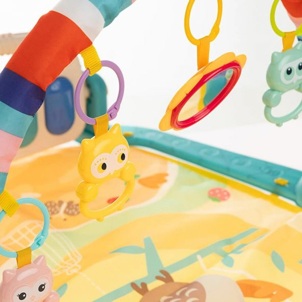 Birlik Oyuncak Baykuşlu Piyanolu Bebek Oyun Halısı HE0650, Bebek Oyun Halısı - 3