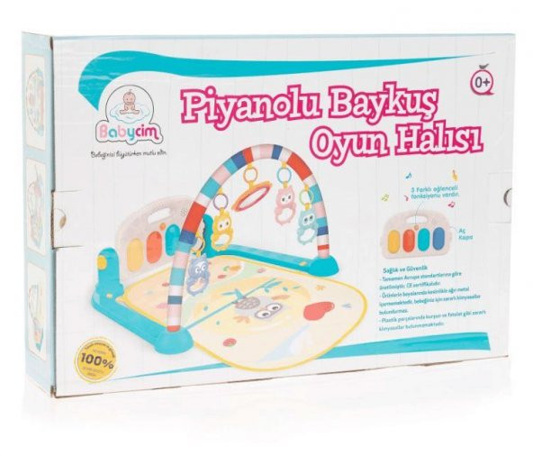 Birlik Oyuncak Baykuşlu Piyanolu Bebek Oyun Halısı HE0650, Bebek Oyun Halısı - 4
