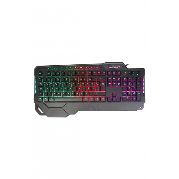 RGB Işıklı Türkçe Q Kablolu Mekanik Hisli Klavye Konfulon MK80