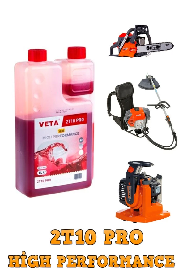 Germany Style VETA 2T 1 Litre Ölçekli Yağ  ve 6 Köşe 3.5 mm 41 Metre Tırpan Misinası Sağlam - 2