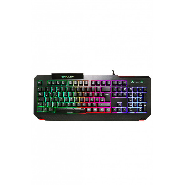 RGB Işıklı Türkçe Q Kablolu Gaming Klavye Konfulon V2