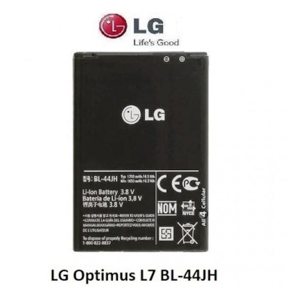 Lg Optimus L7 Bl-44Jh Batarya Pil