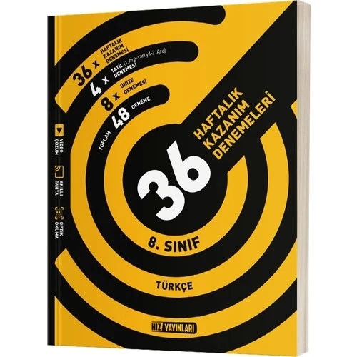 HIZ 8.SINIF TÜRKÇE 36 HAFTALIK KAZANIM DENEMELERİ