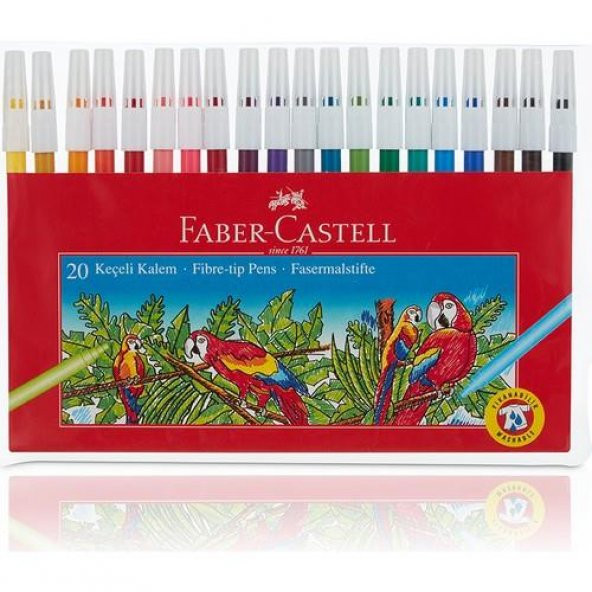 Faber-Castell Keçeli Kalem 20 Renk Yıkanabilir - 1