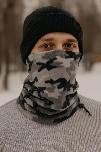 Single Sword Erkek&Kadın Kışlık Polar Boyunluk&Bere - Resim 4