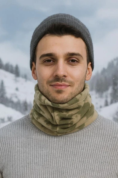 Single Sword Erkek&Kadın Kışlık Polar Boyunluk&Bere - Resim 7