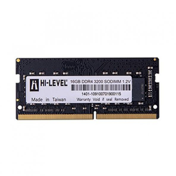 HI-LEVEL HLV-SOPC25600D416G NTB 16GB 3200MHz CL22 DDR4 Dizüstü Bilgisayar Bellek