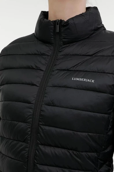 Lumberjack WB PADDED 1SN28 3PR Kadın Mont Siyah XS-XL - Resim 4