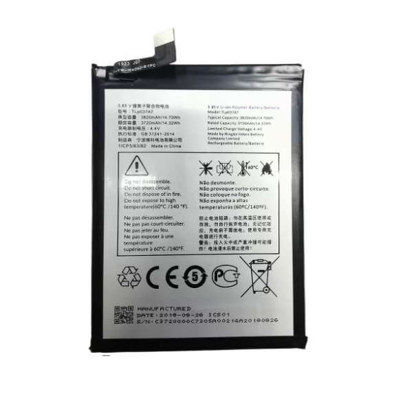 Alcatel TCL PLEX T780H Pil Batarya TLP037A7
