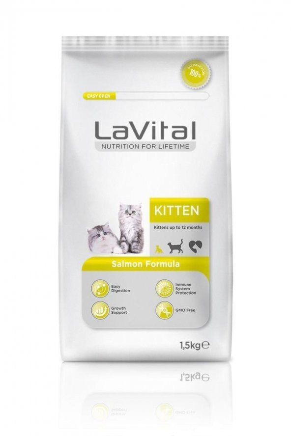 La Vital Kitten Somonlu Yavru Kedi Maması 1.5 Kg