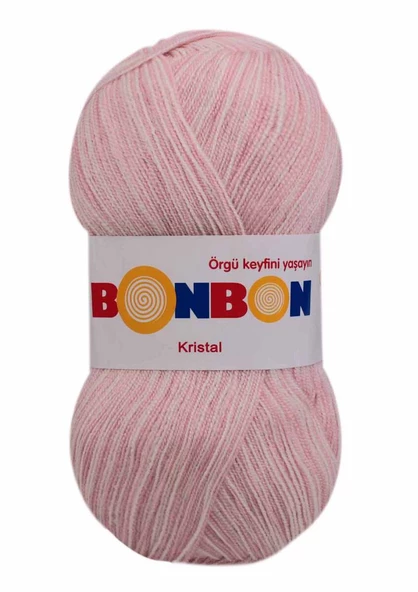 Bonbon Kristal El Örgü İpi  | Pembe Due 99421